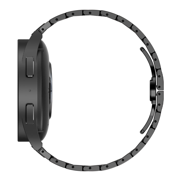For Samsung Galaxy Watch 6 / 6 Classic Stainless Steel Metal Watch Band(Black Gold)