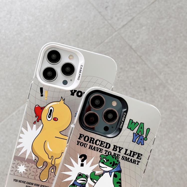 For iPhone 16 Plus Electroplated Silver Series PC Protective Phone Case(Cartoon) - iPhone 16 Plus Cases by PMC TechLife | Online Shopping South Africa | PMC TechLife | Buy Now Pay Later Mobicred