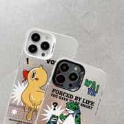 For iPhone 16 Pro Max Electroplated Silver Series PC Protective Phone Case(Money)