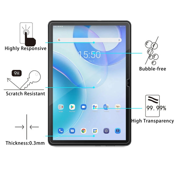 For Blackview Tab 10 Pro 2pcs 9H 0.3mm Explosion-proof Tempered Glass Film
