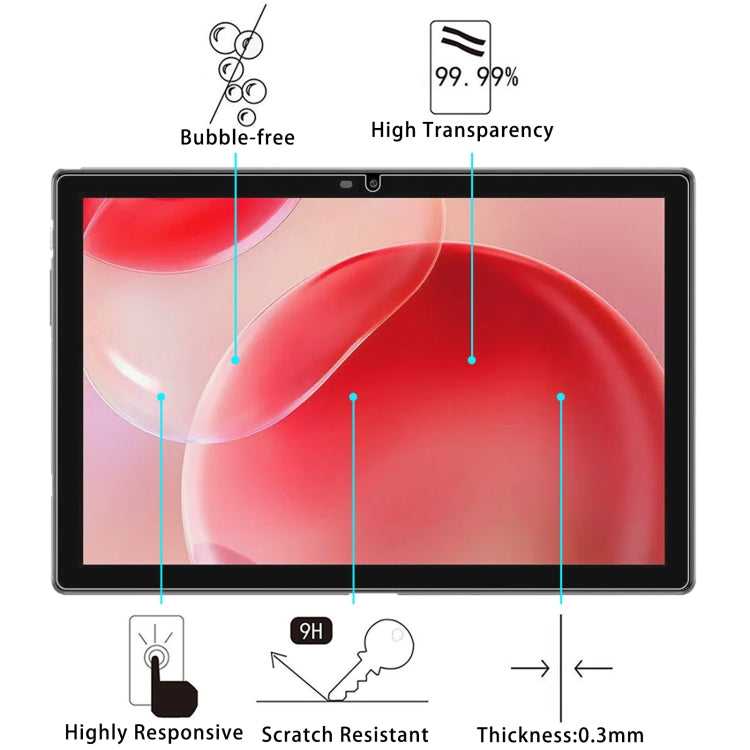 For Blackview Tab 9 WiFi 10.1 25pcs 9H 0.3mm Explosion-proof Tempered Glass Film - Others by PMC TechLife | Online Shopping South Africa | PMC TechLife | Buy Now Pay Later Mobicred