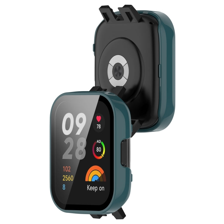 For Redmi Watch 3 Lite / Redmi Watch 3 Active PC + Tempered Film Integrated Watch Protective Case(Pine Green) - free shipping - PMC TechLife - Order now!