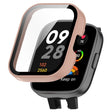 For Redmi Watch 3 Lite / Redmi Watch 3 Active PC + Tempered Film Integrated Watch Protective Case(Pink) - Watch Cases by PMC TechLife | Online Shopping South Africa | PMC TechLife