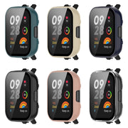 For Xiaomi Mi Watch Lite 3 PC + Tempered Film Integrated Watch Protective Case(Transparent)