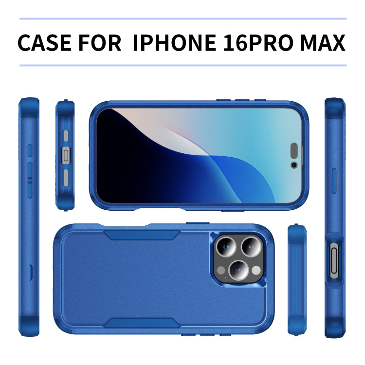 For iPhone 16 Pro Max Commuter Shockproof TPU + PC Phone Case(Royal Blue) - iPhone 16 Pro Max Cases by PMC TechLife | Online Shopping South Africa | PMC TechLife | Buy Now Pay Later Mobicred