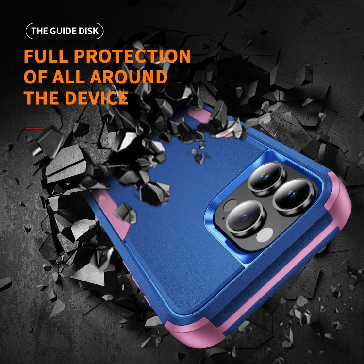 For iPhone 16 Pro Commuter Shockproof TPU + PC Phone Case(Royal Blue+Pink) - iPhone 16 Pro Cases by PMC TechLife | Online Shopping South Africa | PMC TechLife | Buy Now Pay Later Mobicred