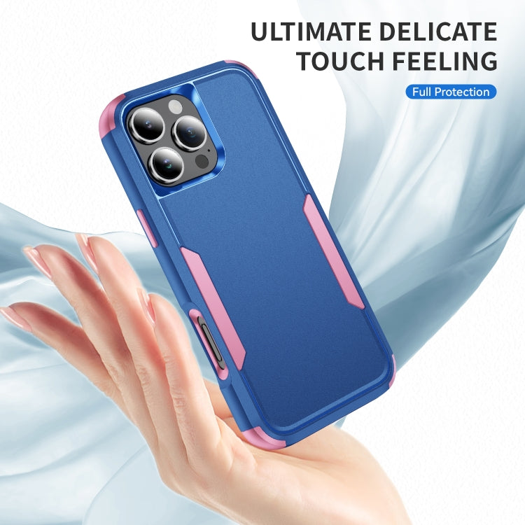 For iPhone 16 Pro Commuter Shockproof TPU + PC Phone Case(Royal Blue+Pink) - iPhone 16 Pro Cases by PMC TechLife | Online Shopping South Africa | PMC TechLife | Buy Now Pay Later Mobicred