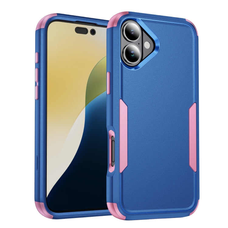 For iPhone 16 Plus Commuter Shockproof TPU + PC Phone Case(Royal Blue+Pink) - iPhone 16 Plus Cases by PMC TechLife | Online Shopping South Africa | PMC TechLife | Buy Now Pay Later Mobicred