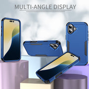 For iPhone 16 Plus Commuter Shockproof TPU + PC Phone Case(Royal Blue+Black)