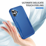 For iPhone 16 Commuter Shockproof TPU + PC Phone Case(Royal Blue)