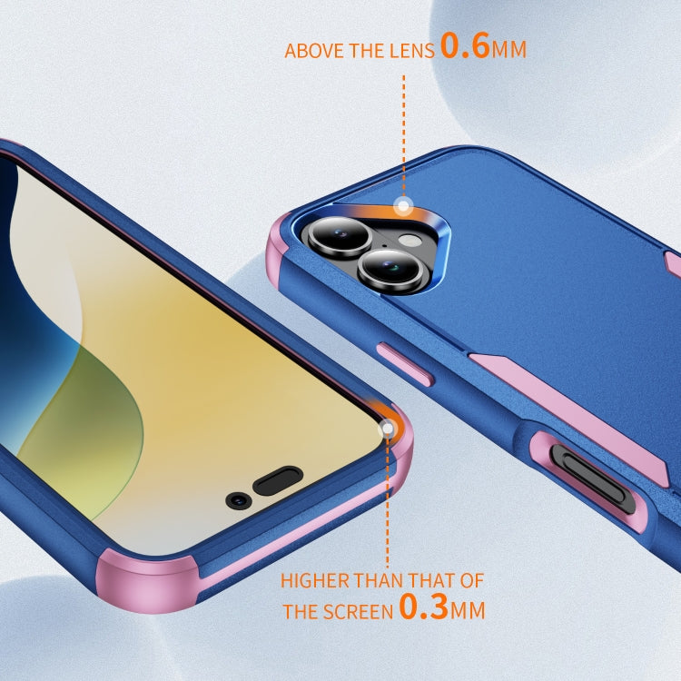 For iPhone 16 Commuter Shockproof TPU + PC Phone Case(Royal Blue+Pink) - iPhone 16 Cases by PMC TechLife | Online Shopping South Africa | PMC TechLife | Buy Now Pay Later Mobicred