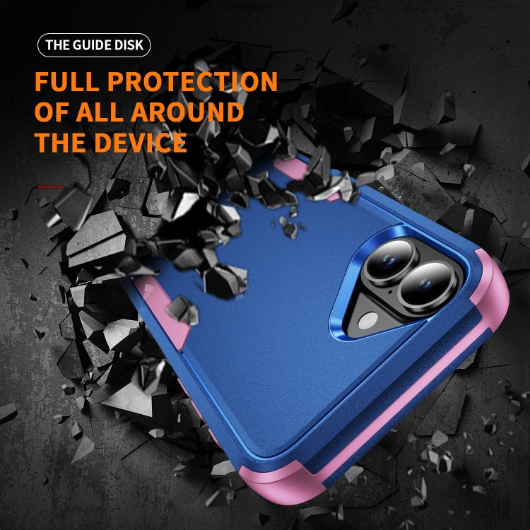 For iPhone 16 Commuter Shockproof TPU + PC Phone Case(Royal Blue+Pink) - iPhone 16 Cases by PMC TechLife | Online Shopping South Africa | PMC TechLife | Buy Now Pay Later Mobicred