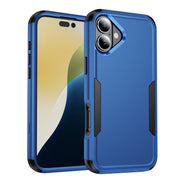 For iPhone 16 Commuter Shockproof TPU + PC Phone Case(Royal Blue+Black)