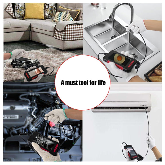 P40 3.9mm Red HD Water-resistant Portable Integrated Hand-held Vertical Screen Industry Endoscope, Length:5m(Hardwire)