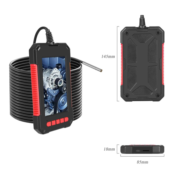 P40 3.9mm Red HD Water-resistant Portable Integrated Hand-held Vertical Screen Industry Endoscope, Length:10m(Hardwire)