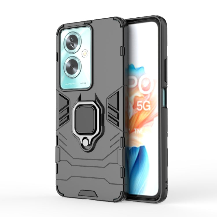 For OPPO A79 5G PC + TPU Shockproof Protective Phone Case with Magnetic Ring Holder(Black) - OPPO Cases by PMC TechLife | Online Shopping South Africa | PMC TechLife | Buy Now Pay Later Mobicred