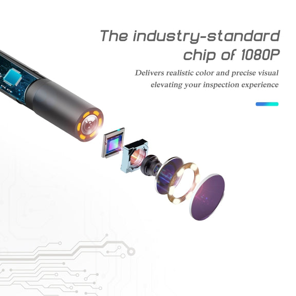 P40 5.5mm HD Blue Water-resistant Portable Integrated Hand-held Vertical Screen Industry Endoscope, Length:5m(Hardwire)