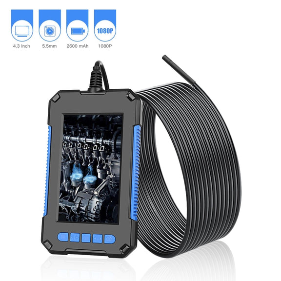P40 5.5mm HD Blue Water-resistant Portable Integrated Hand-held Vertical Screen Industry Endoscope, Length:10m(Hardwire)