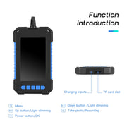 P40 5.5mm HD Blue Water-resistant Portable Integrated Hand-held Vertical Screen Industry Endoscope, Length:10m(Hardwire)