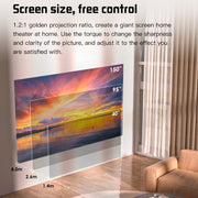 S30 Max Android 10 OS HD Portable WiFi Mobile Projector, Plug Type:US Plug(White)