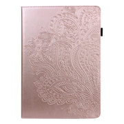 For Google Pixel Tablet Peacock Embossed Pattern Leather Tablet Case(Rose Gold)