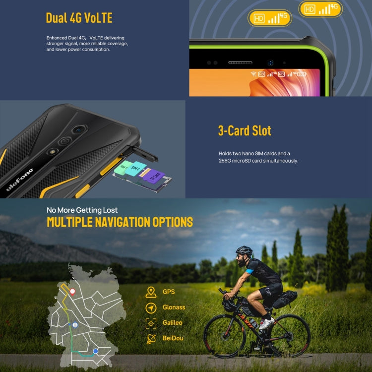 Ulefone Armor X12 Pro, 4GB+64GB, IP68/IP69K Rugged Phone, 5.45 inch Android 13 MediaTek Helio G36 Octa Core, Network: 4G, NFC(Some Orange) - free shipping - PMC Jewellery - Order now!