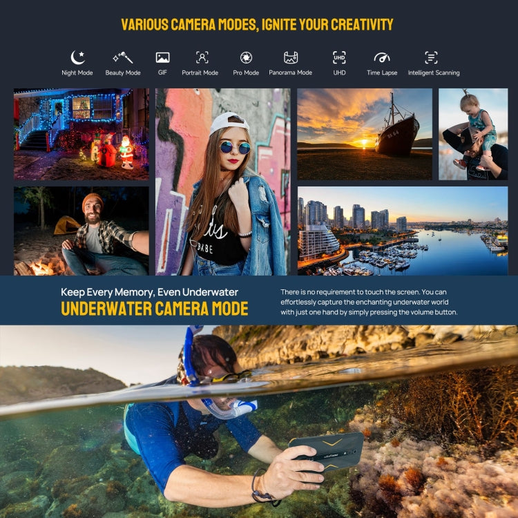 Ulefone Armor X12 Pro, 4GB+64GB, IP68/IP69K Rugged Phone, 5.45 inch Android 13 MediaTek Helio G36 Octa Core, Network: 4G, NFC(All Black) - free shipping - PMC TechLife - Order now!