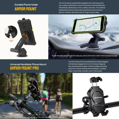 Ulefone Armor X12 Pro, 4GB+64GB, IP68/IP69K Rugged Phone, 5.45 inch Android 13 MediaTek Helio G36 Octa Core, Network: 4G, NFC(All Black) - free shipping - PMC Jewellery - Order now!