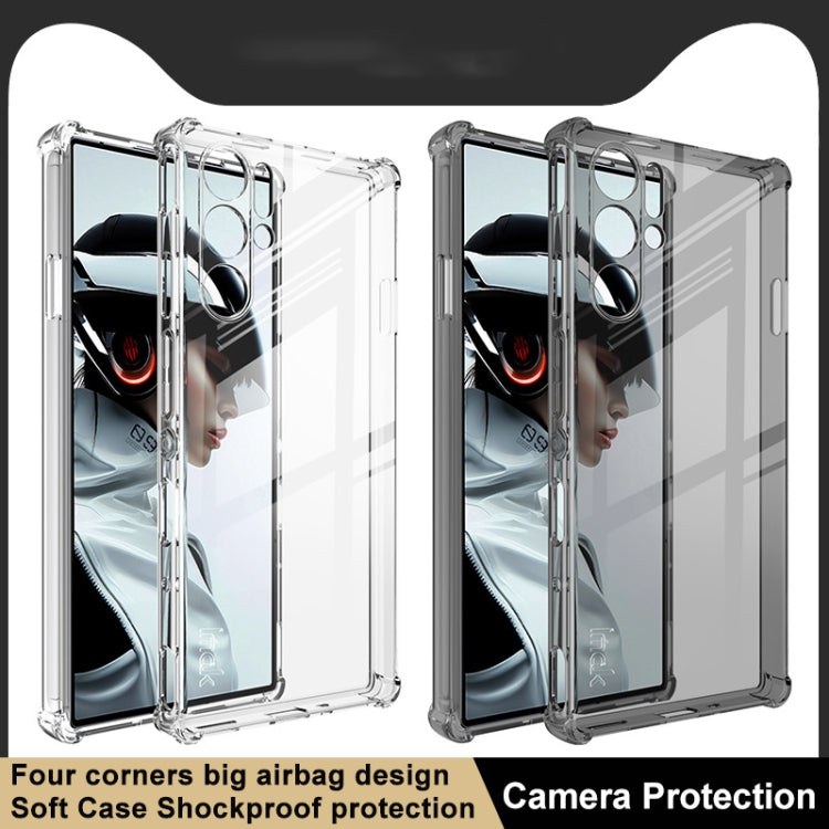 For ZTE nubia Red Magic 9 Pro 5G/9 Pro+ 5G imak Shockproof Airbag TPU Phone Case(Transparent Black) - ZTE Cases by imak | Online Shopping South Africa | PMC TechLife