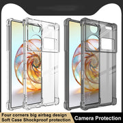 For ZTE nubia Z60 Ultra 5G imak Shockproof Airbag TPU Phone Case(Transparent Black)