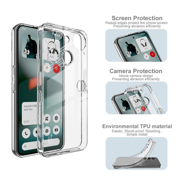 For Nothing Phone 3 imak UX-10 Series Transparent Shockproof TPU Phone Case(Transparent)