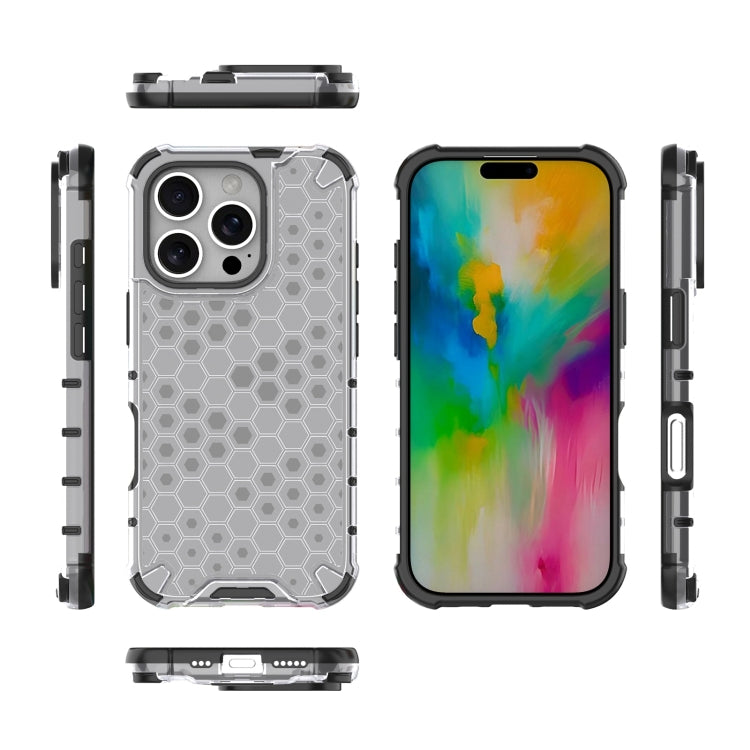 For iPhone 16 Pro Max Honeycomb Shockproof Phone Case(White) - iPhone 16 Pro Max Cases by PMC Jewellery | Online Shopping South Africa | PMC Jewellery | Buy Now Pay Later Mobicred