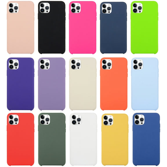 For iPhone 16 Pro Solid Silicone Phone Case(Beige)