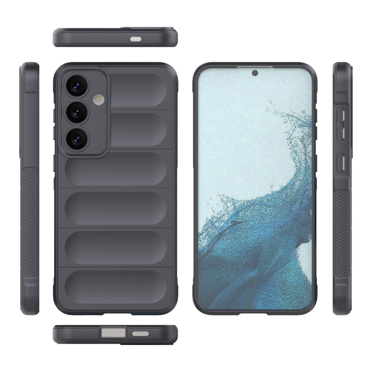 For Samsung Galaxy S24+ 5G Magic Shield TPU + Flannel Phone Case(Dark Grey) - Galaxy S24+ 5G Cases by PMC TechLife | Online Shopping South Africa | PMC TechLife