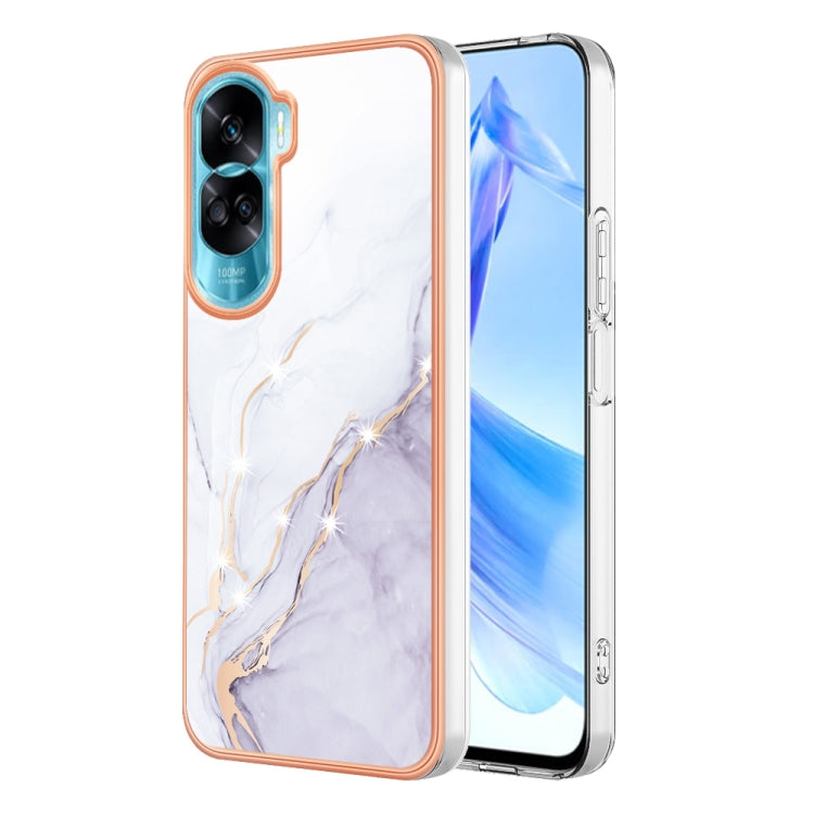 For Honor 90 Lite 5G Electroplating Marble Dual-side IMD Phone Case(White 006) - free shipping - PMC TechLife - Order now!