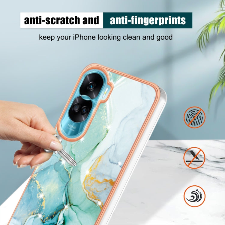 For Honor 90 Lite 5G Electroplating Marble Dual-side IMD Phone Case(White 006) - free shipping - PMC TechLife - Order now!