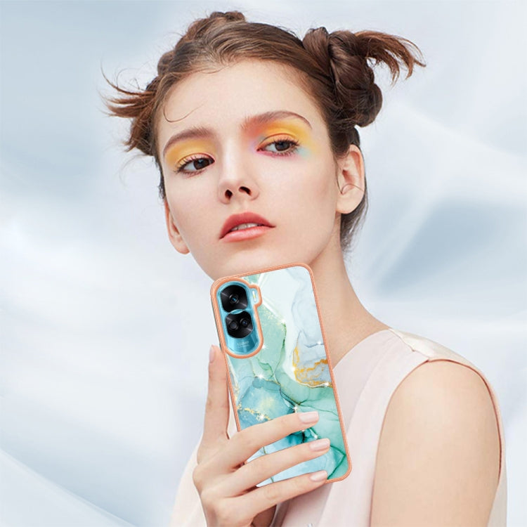 For Honor 90 Lite 5G Electroplating Marble Dual-side IMD Phone Case(White 006) - free shipping - PMC TechLife - Order now!