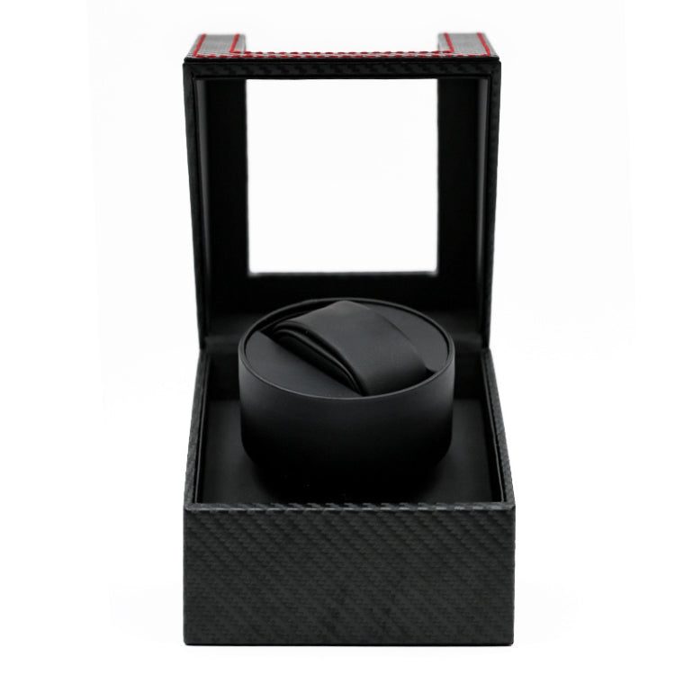 Leather Single Watch Box Electric Motor Watch Shaker Automatic Watch Shaker, US Plug