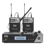 XTUGA  IEM1100 Professional Wireless In Ear Monitor System 2 BodyPacks(EU Plug)