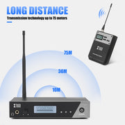 XTUGA  IEM1100 Professional Wireless In Ear Monitor System 1 BodyPacks(US Plug)