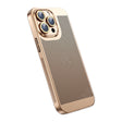 For iPhone 12 Pro Max Ice Sense Heat Dissipation Electroplating PC Phone Case(Champagne Gold) - iPhone 12 Pro Max Cases by PMC TechLife | Online Shopping South Africa | PMC TechLife