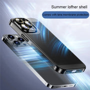 For iPhone 12 Pro Max Ice Sense Heat Dissipation Electroplating PC Phone Case(Champagne Gold)