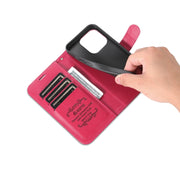 For iPhone 15 Pro Max AZNS Sheepskin Texture Flip Leather Phone Case(Red)