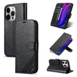 For iPhone 16 Pro Max AZNS Sheepskin Texture Flip Leather Phone Case(Black) - iPhone 16 Pro Max Cases by AZNS | Online Shopping South Africa | PMC TechLife | Buy Now Pay Later Mobicred
