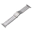 For Apple Watch SE 40mm Safety Buckle Titanium Steel Watch Band(Silver) - Watch Bands by PMC TechLife | Online Shopping South Africa | PMC TechLife