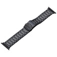 For Apple Watch 38mm Safety Buckle Titanium Steel Watch Band(Black) - Watch Bands by PMC TechLife | Online Shopping South Africa | PMC TechLife