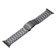 For Apple Watch 38mm Safety Buckle Titanium Steel Watch Band(Grey) - Watch Bands by PMC TechLife | Online Shopping South Africa | PMC TechLife