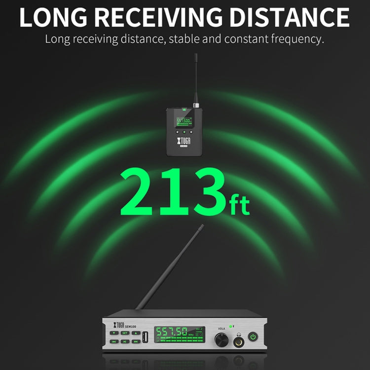 XTUGA SEM100 Professional Wireless In Ear Monitor System 1 BodyPacks(AU Plug) - free shipping - PMC Jewellery - Order now!