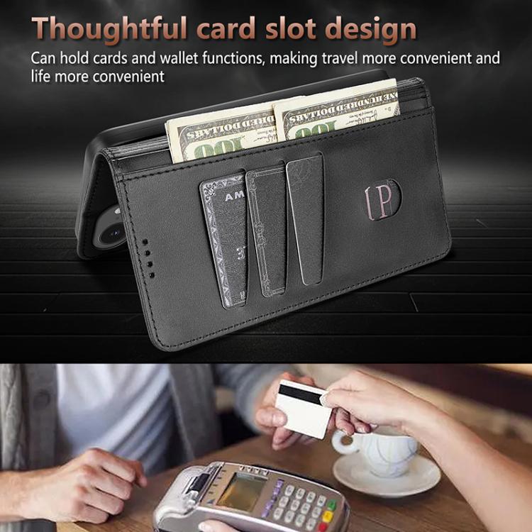 For iPhone 16e AZNS Skin Feel Calf Texture Flip Leather Phone Case(Red) - iPhone 16e Cases by AZNS | Online Shopping South Africa | PMC TechLife | Buy Now Pay Later Mobicred