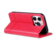 For iPhone 16 Pro Max AZNS Magnetic Calf Texture Flip Leather Phone Case(Red)